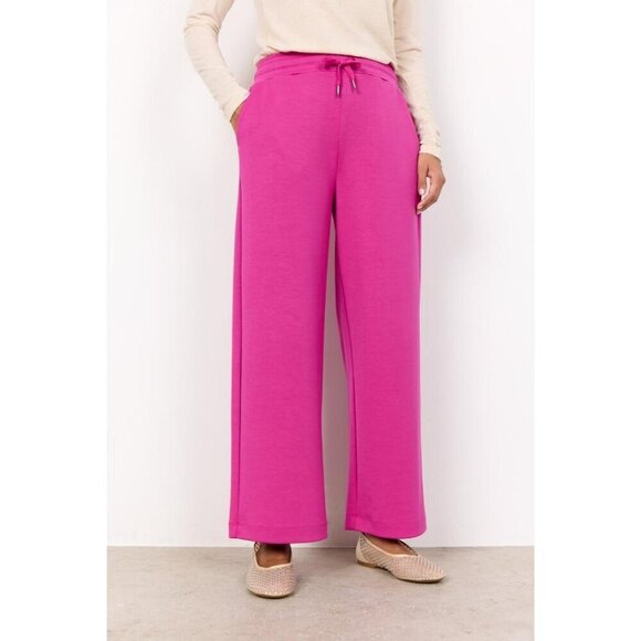 NWT SOYA CONCEPT Banu 33 Hot Fuchsia Pink Soft Sweat Pants - Picture 2 of 5